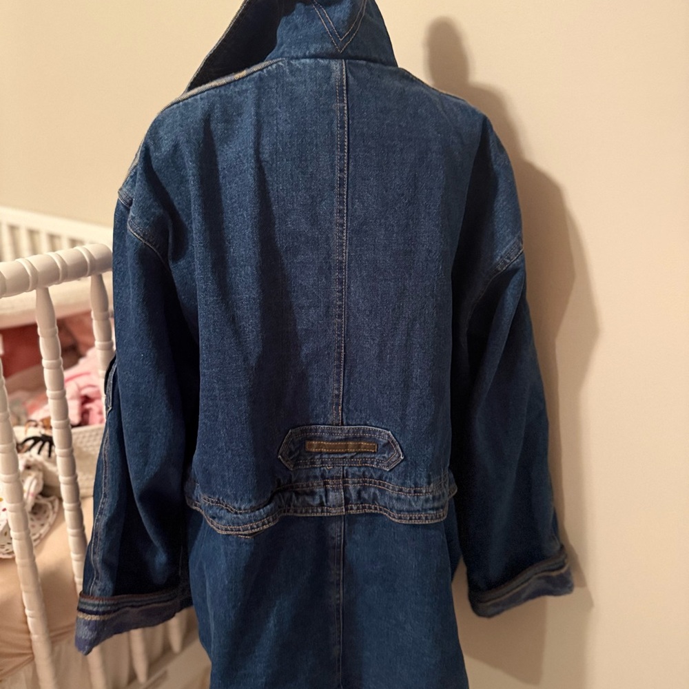 Vintage Current Seen Men’s Western Aztec Irreversible Denim Coat - Picture 12 of 12